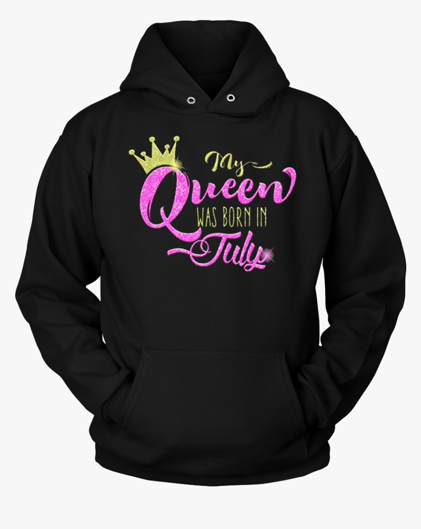 My Queen Was Born In July Gold Crown Glittery Birthday, HD Png Download