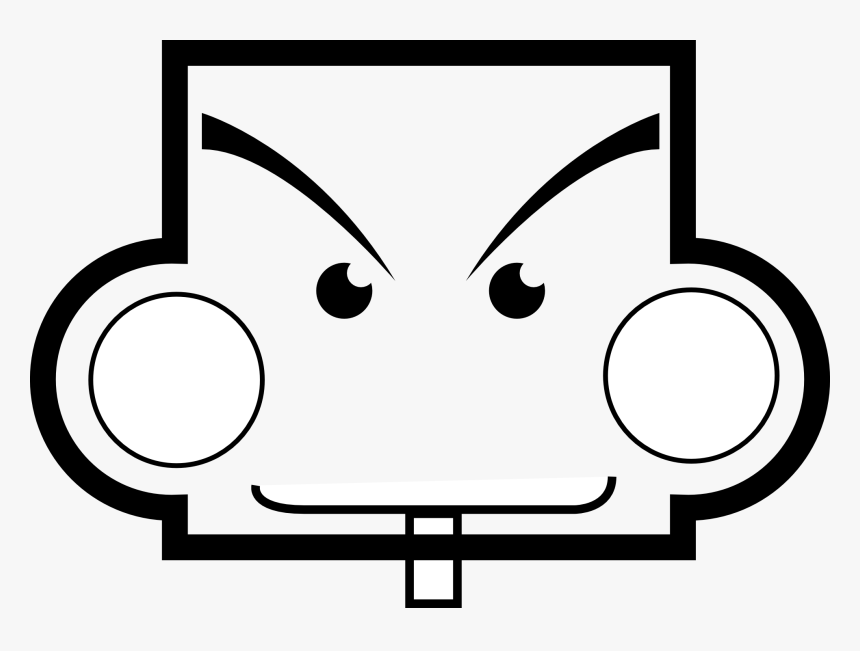 Rectangle Boy Black White Line Art, HD Png Download