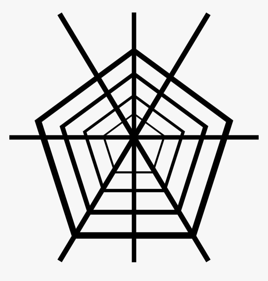 Pentagon Spider Web, HD Png Download