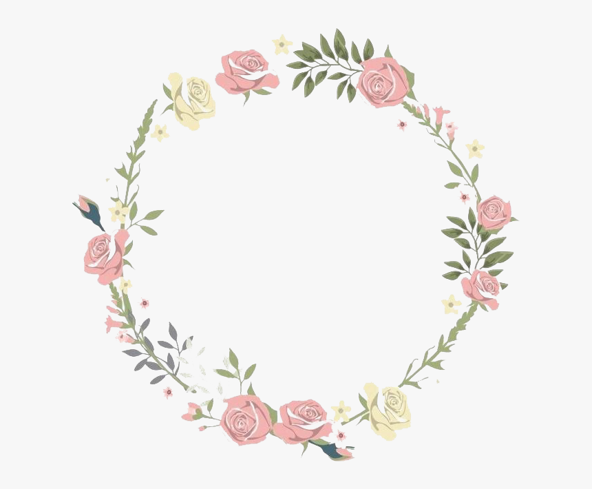 Watercolor Floral Flower Frame Png Clipart, Transparent Png