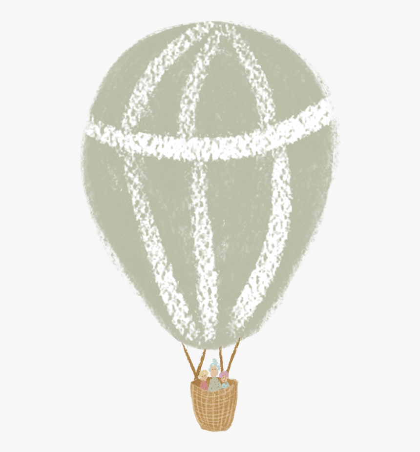 Mint Hot Air Balloon Png, Transparent Png