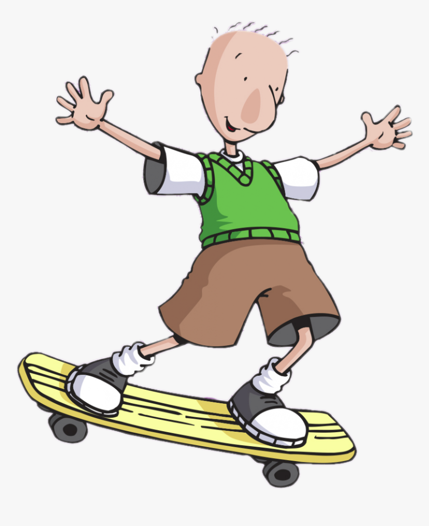 Doug On His Skateboard, HD Png Download