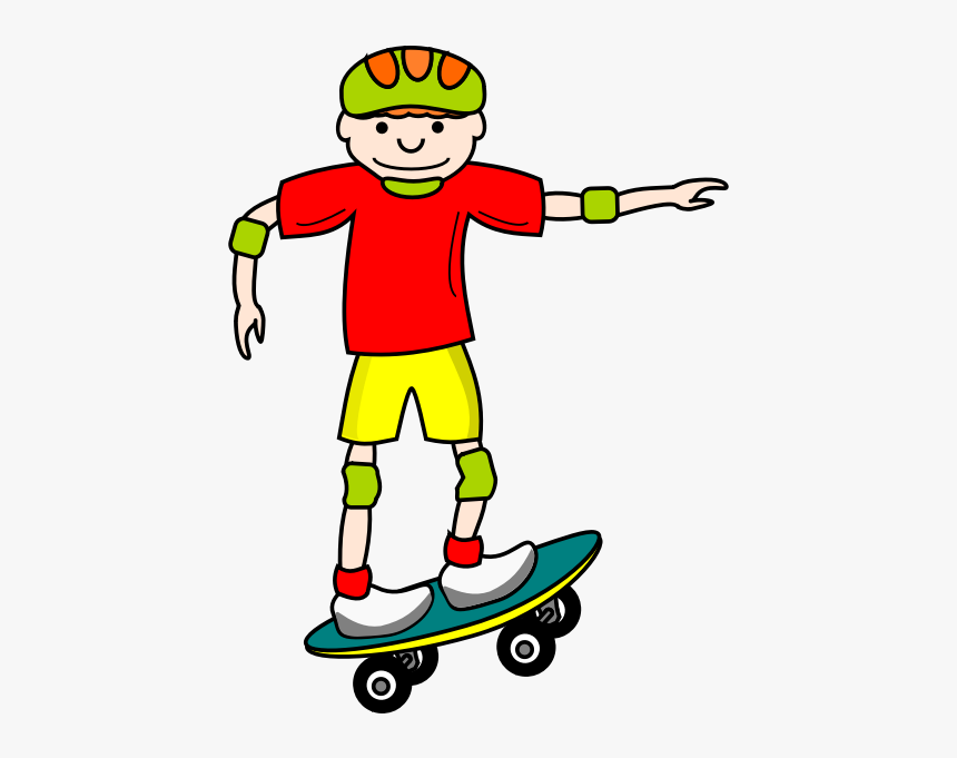 Skateboard Kid Vector, HD Png Download