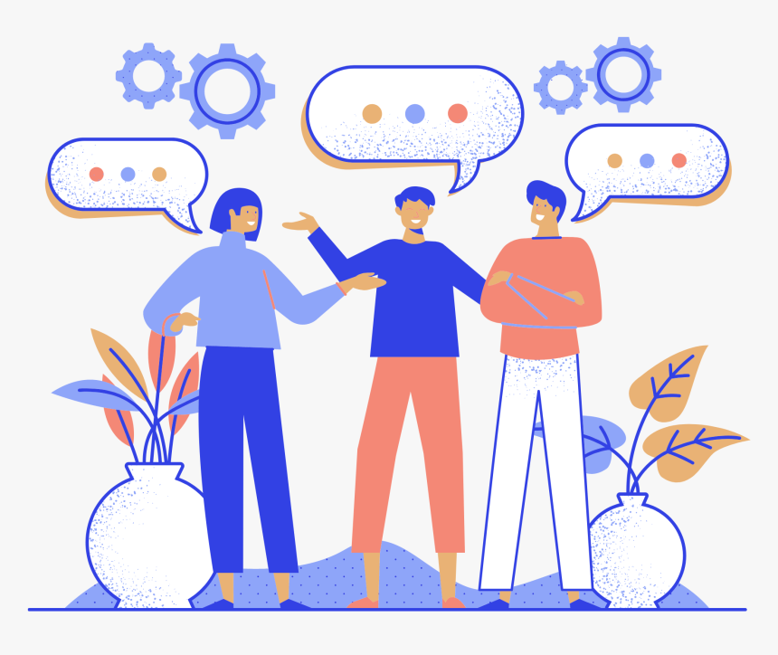 People Standing And Talking Png, Transparent Png