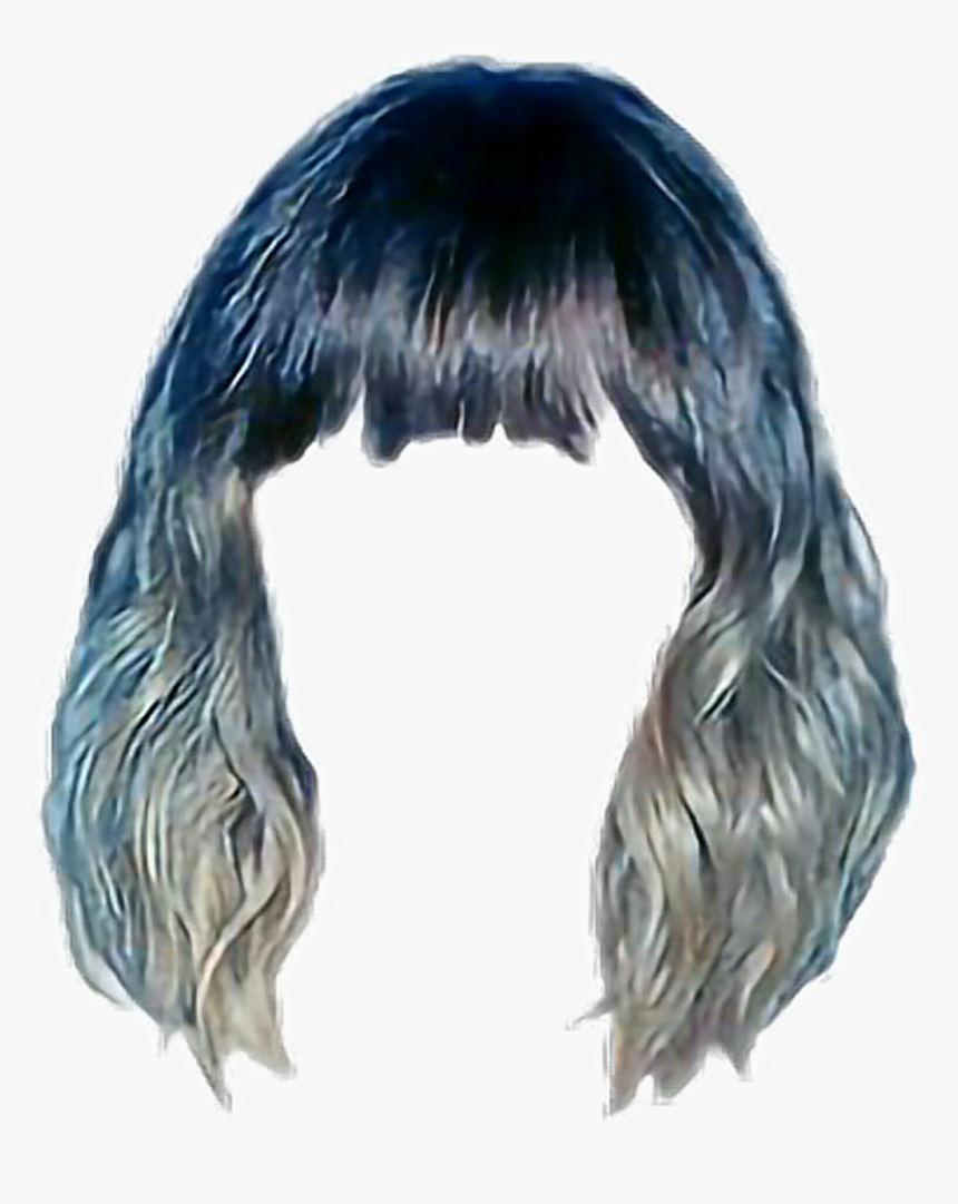 Hair Bangs Bobbedhair Colorful Niche Aesthetic Png, Transparent Png