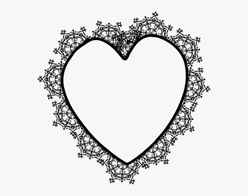 Coeur Noir Png, Transparent Png
