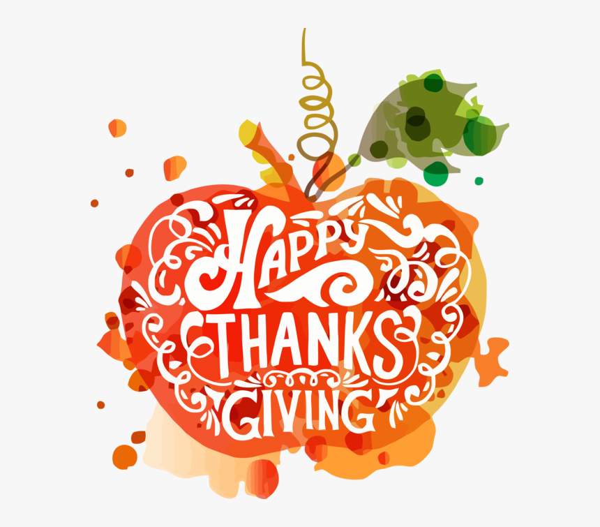 Transparent Thanksgiving Text Ornament Heart For Happy, HD Png Download
