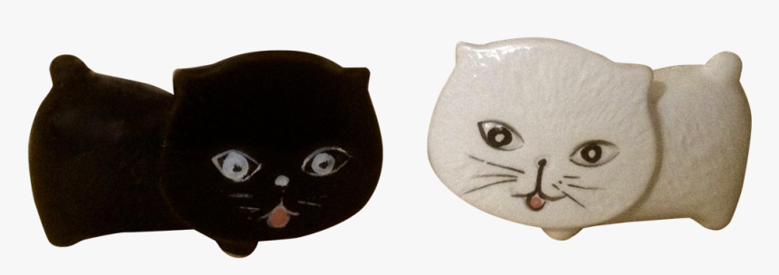 Vintage Adorable Flat Faced Kitty Cats Black & White, HD Png Download