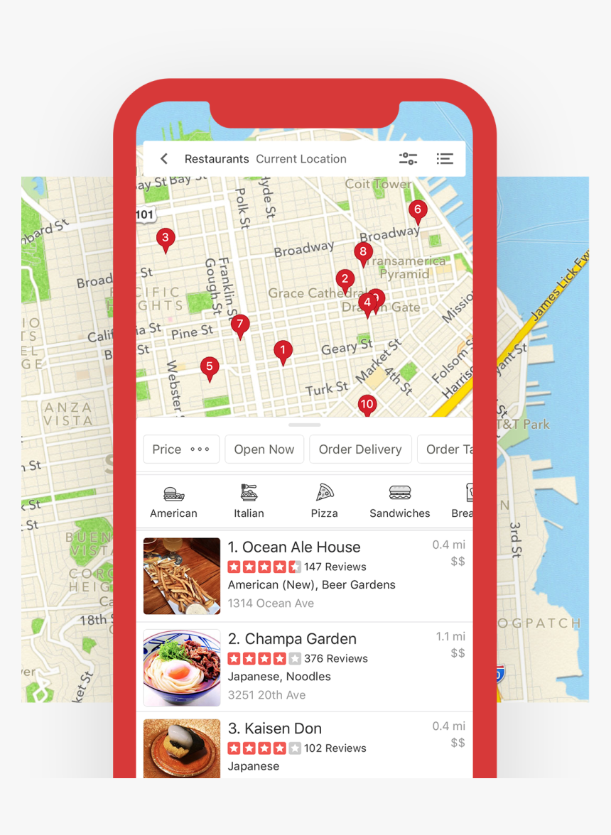 Yelp Mobile App, HD Png Download
