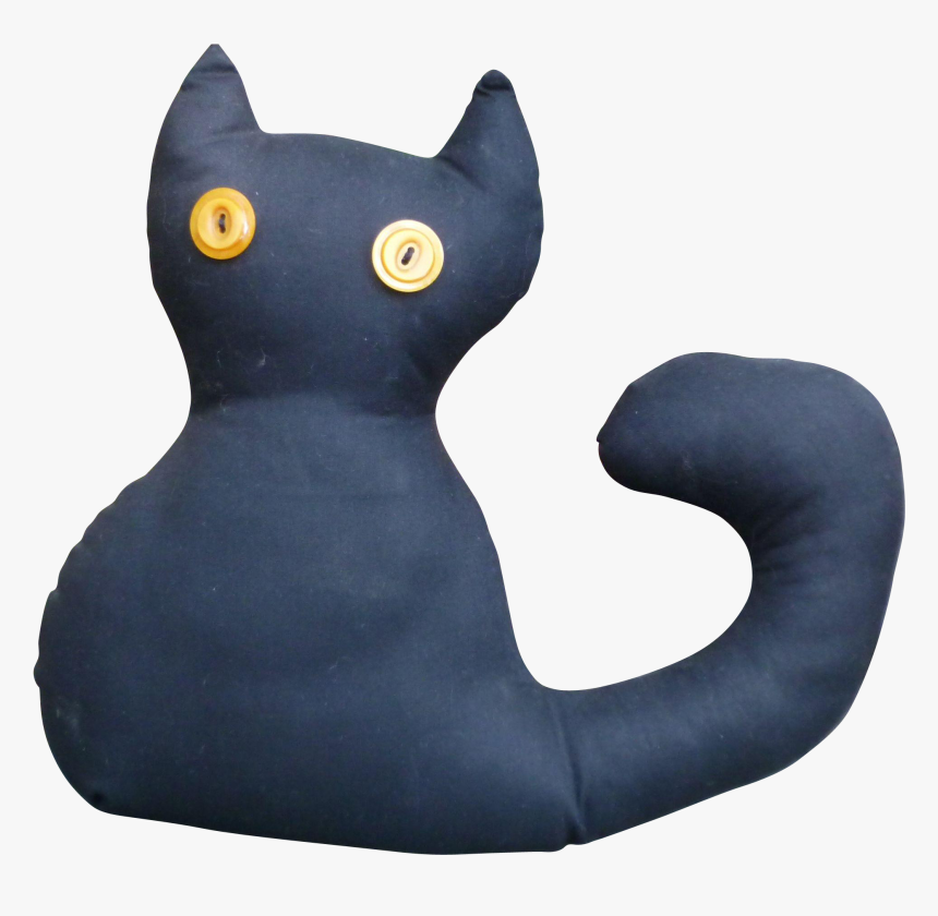 Stuffed Black Cat, HD Png Download