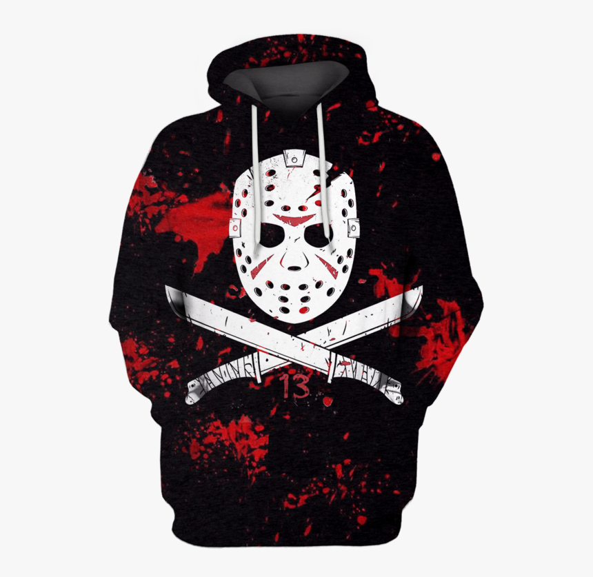 3d Jason Voorhees Friday The 13th Hoodie, HD Png Download
