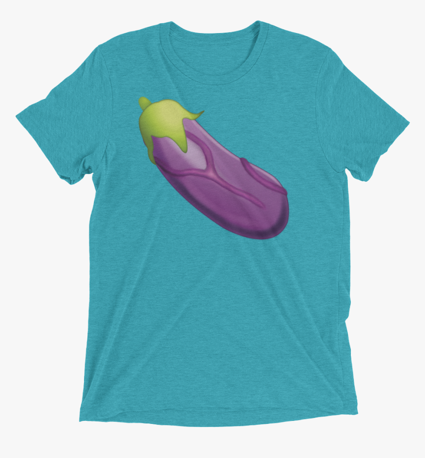 Veiny Eggplant Emoji Triblend T Shirt Swish Embassy, HD Png Download