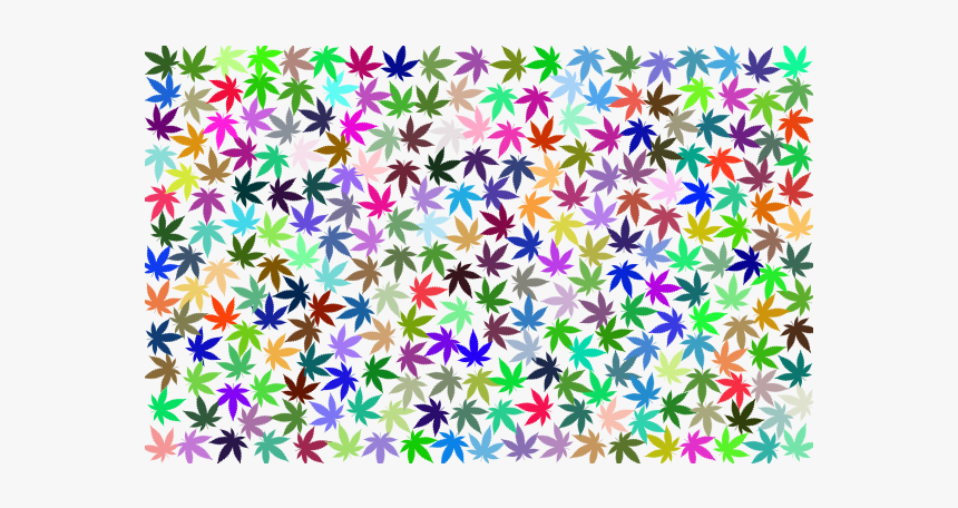 Prismatic Marijuana Background, HD Png Download