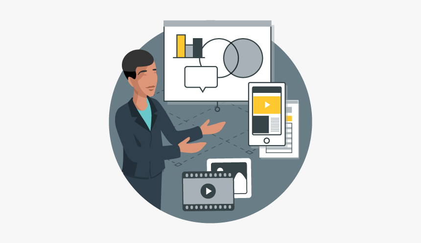 Business Icon With Man, HD Png Download