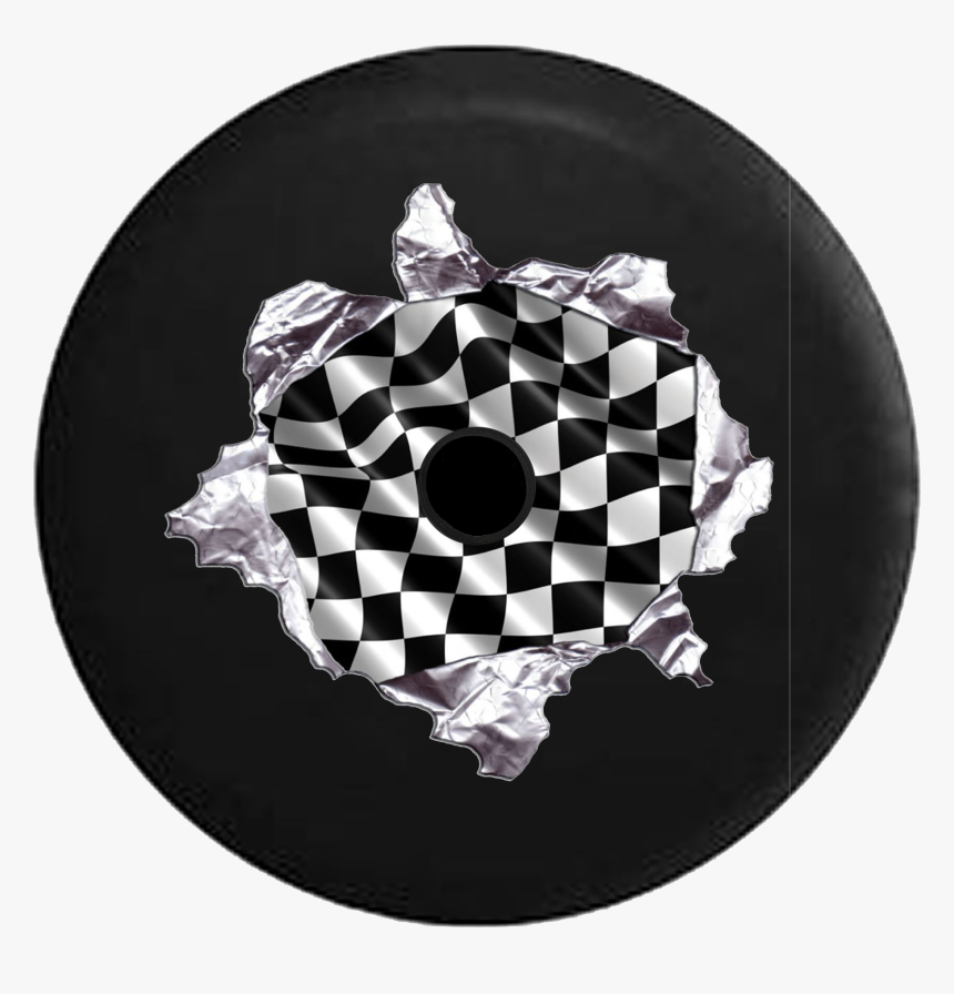 Jeep Wrangler Jl Backup Camera Racing Checkered Flag, HD Png Download