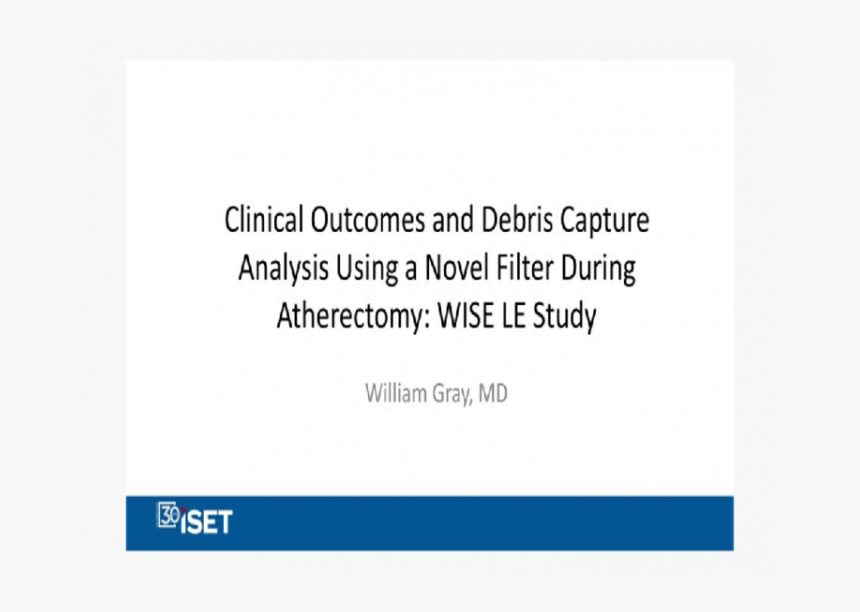 Clinical Outcomes And Debris Capture Analysis Using, HD Png Download