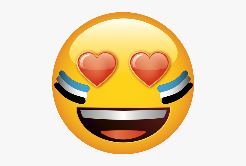 Heart Eyes Emoji Png, Transparent Png