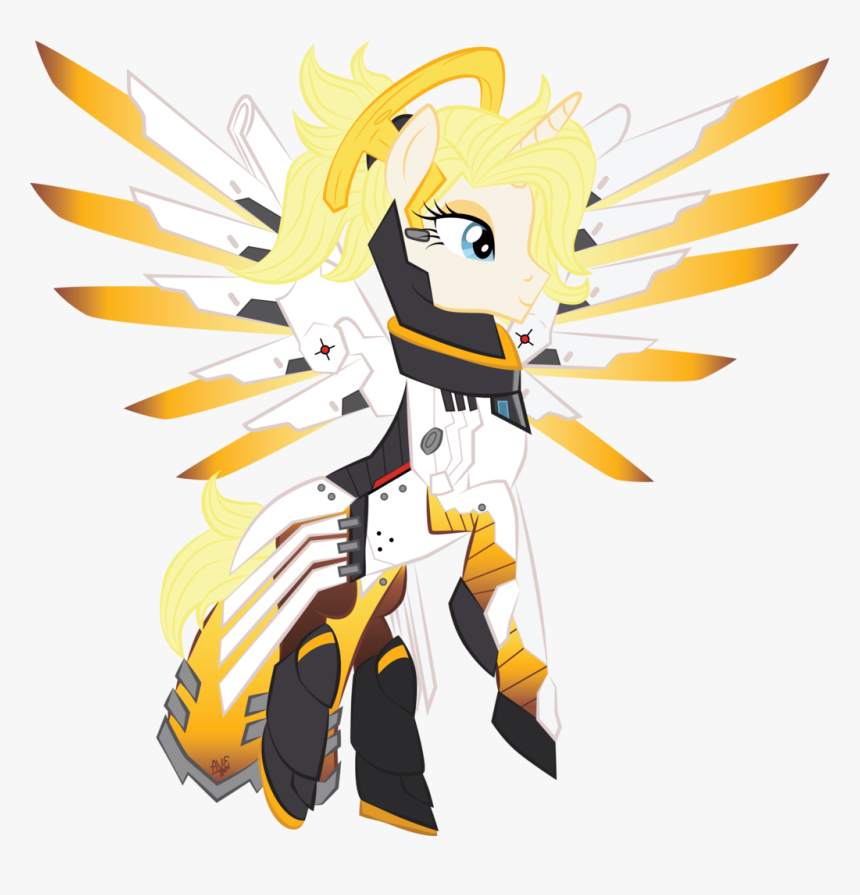 Violetfeatheroficial, Crossover, Mercy, Overwatch,, HD Png Download