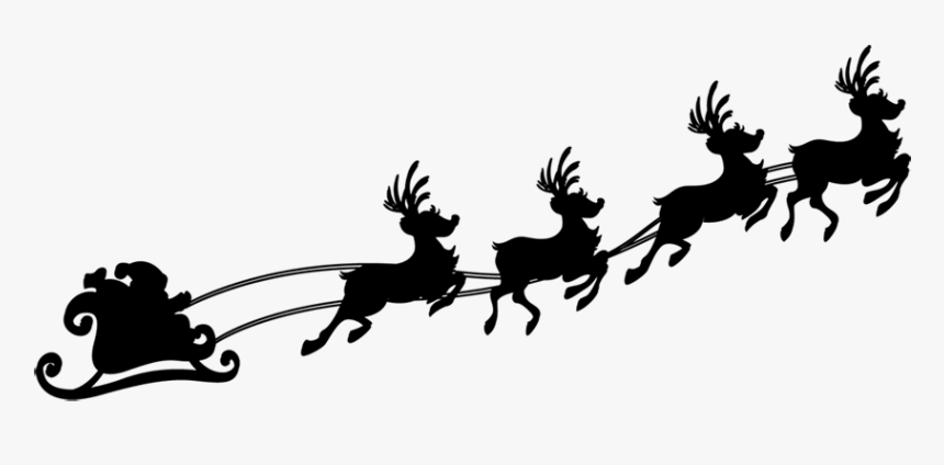 Reindeer Silhouette Download, HD Png Download