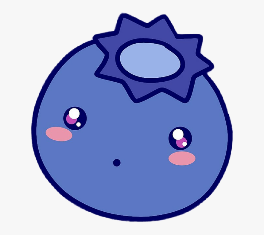 #blueberry #blue #kawaii, HD Png Download