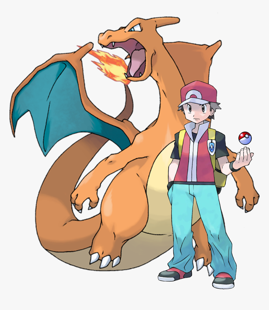 Red & Charizard, HD Png Download