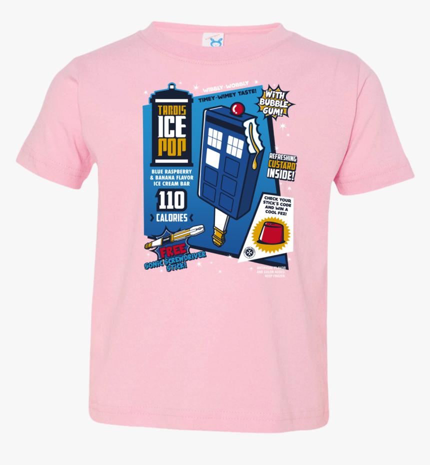 Tardis Ice Pop Toddler Premium T Shirt, HD Png Download