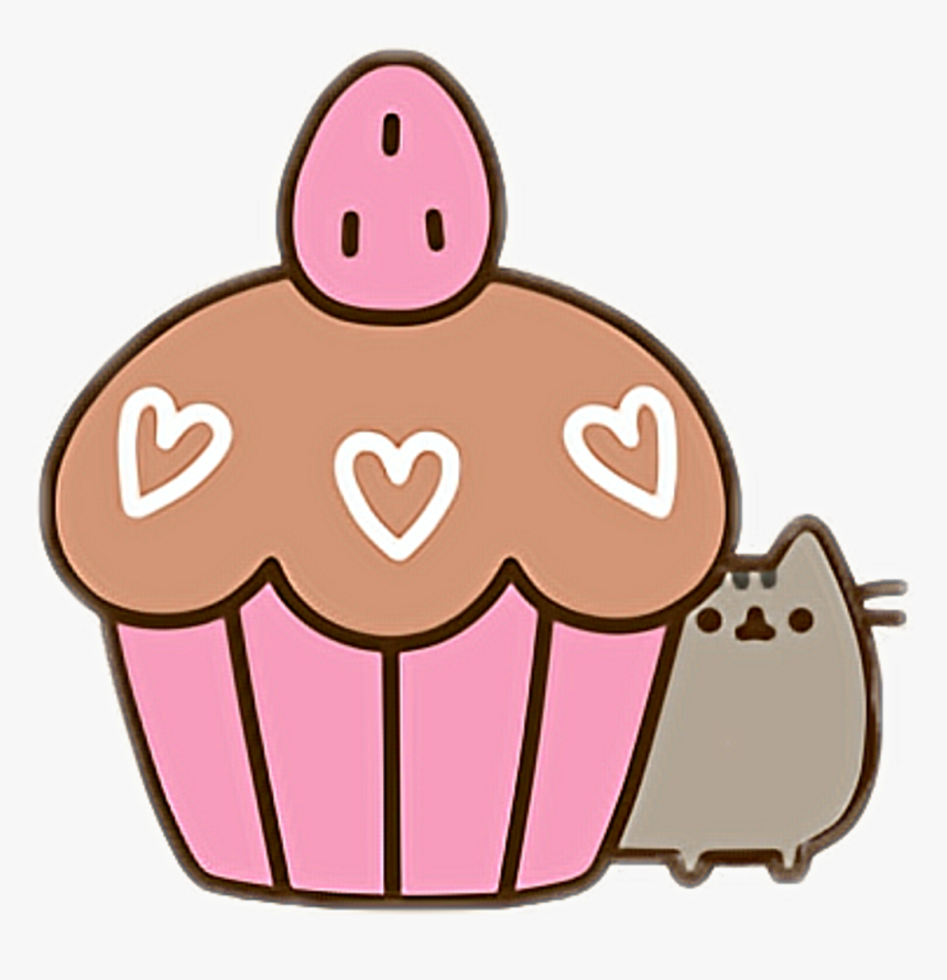 #pusheencat #pusheen #cat #cupcake, HD Png Download