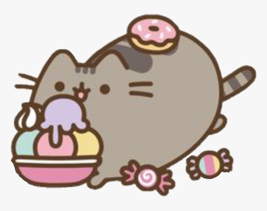 #pusheen #dessert #sweet #icecream #donut #candy #freetoedit, HD Png Download