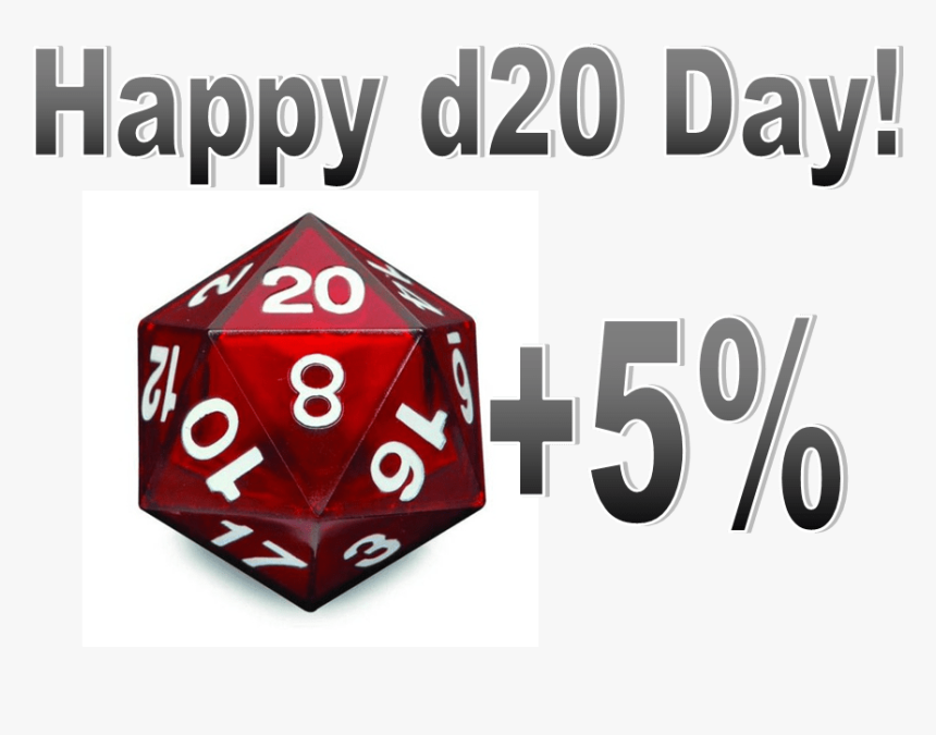 Happy D20 Day, HD Png Download