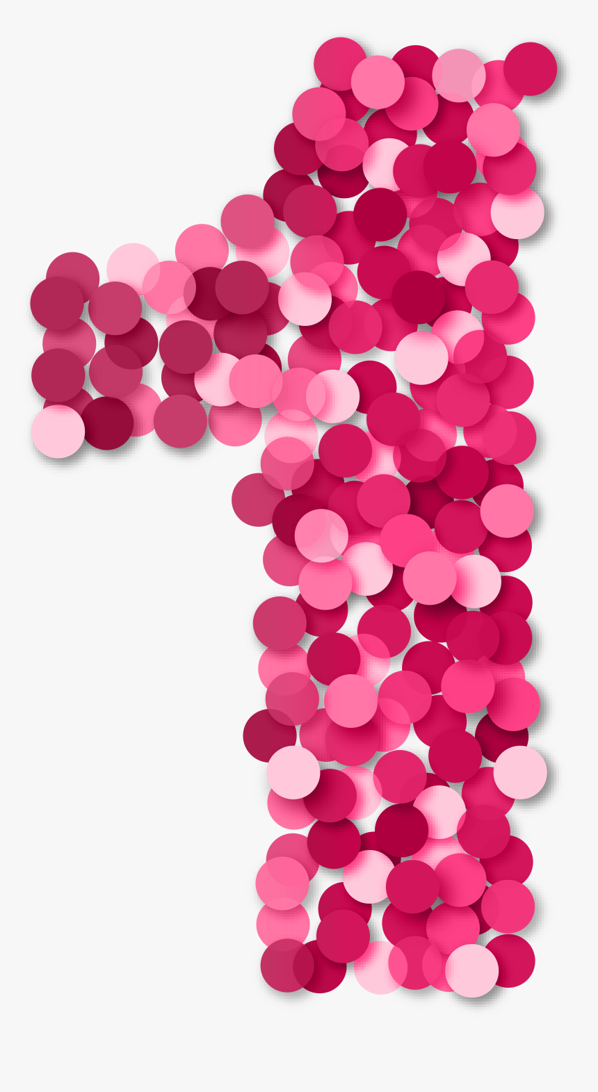 Clipart 1 Pink Clipart Royalty Free Download One 1, HD Png Download
