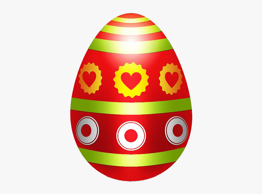 Red Easter Egg Transparent Background, HD Png Download