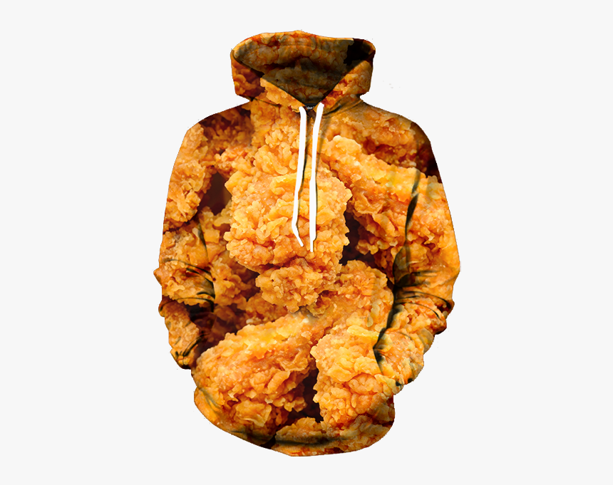 Fried Chicken Hoodie All Over Print Apparel Getonfleek, HD Png Download