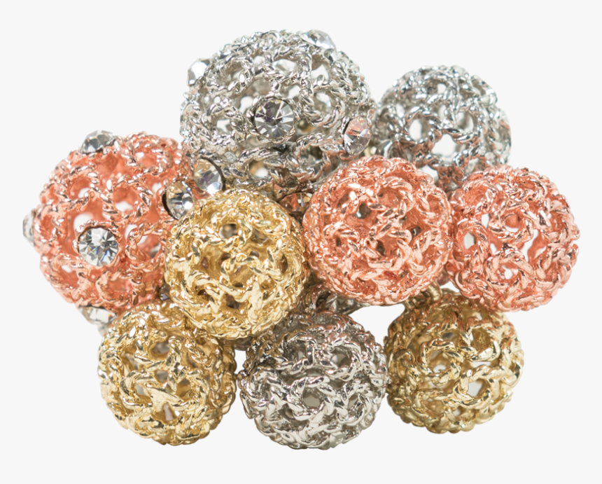 Multi Color Crystal Ball Ring, HD Png Download