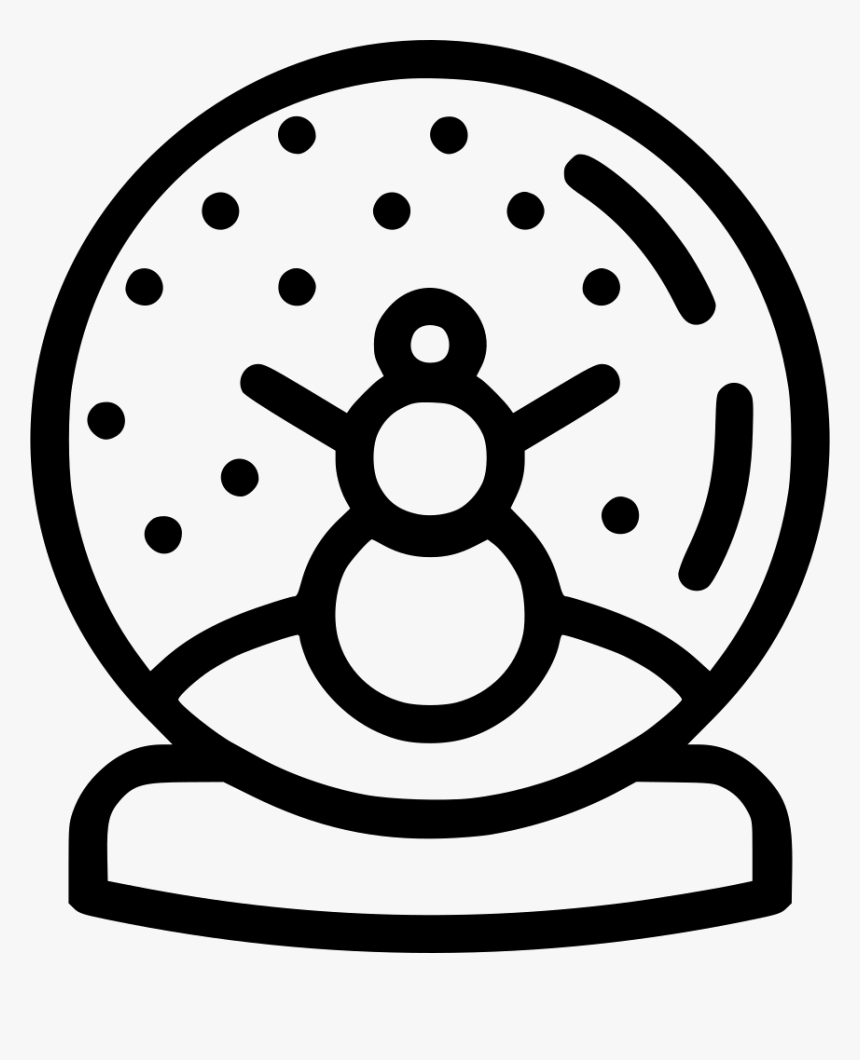 Crystal Ball Snow Snowman Xmas Gift, HD Png Download