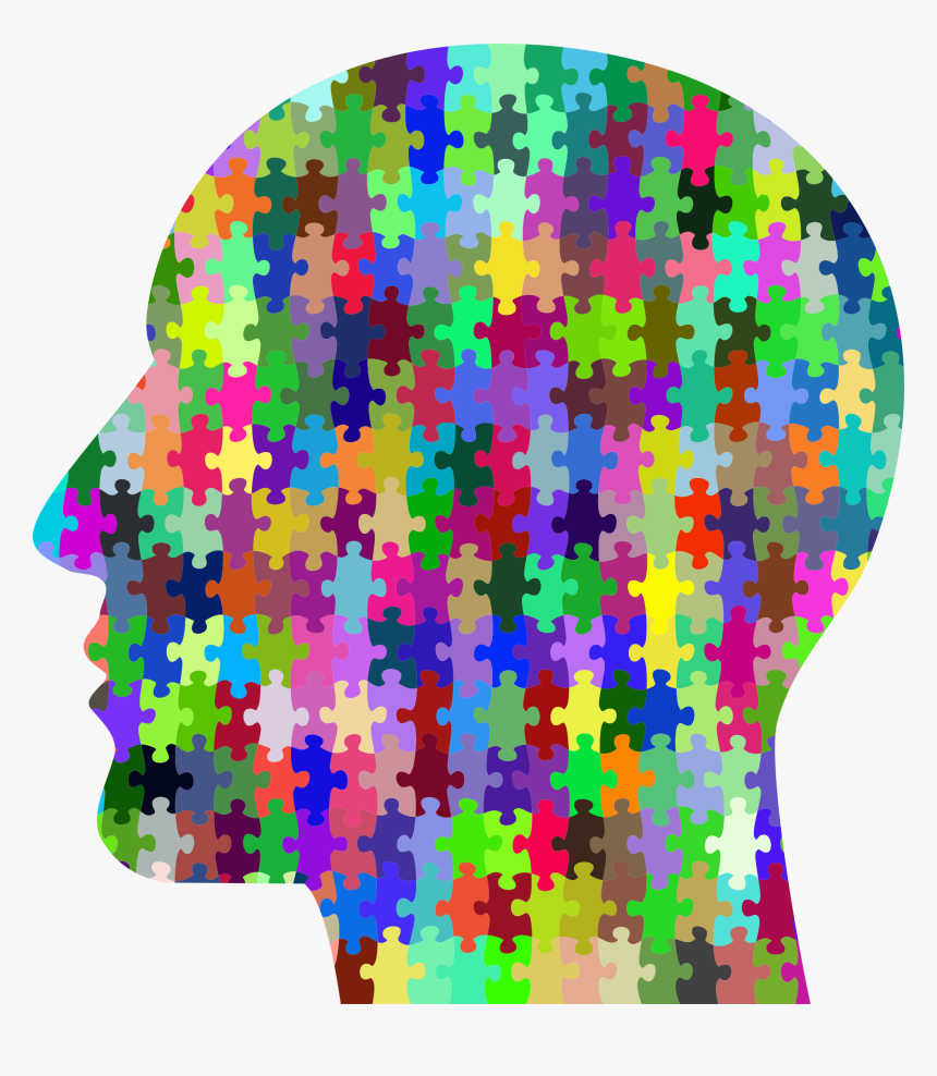 Prismatic Man Head Puzzle Clip Arts, HD Png Download