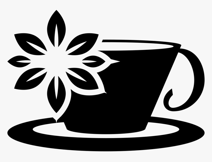 Lilac Tea Cup With A Flower - Icon Cup Tea Png, Transparent Png