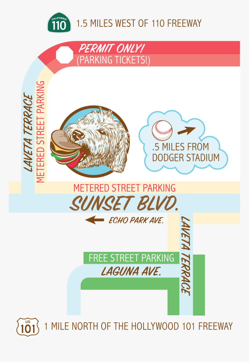 Illustrated Map Showing The Location Of Monty’s Echo - Flyer, HD Png Download