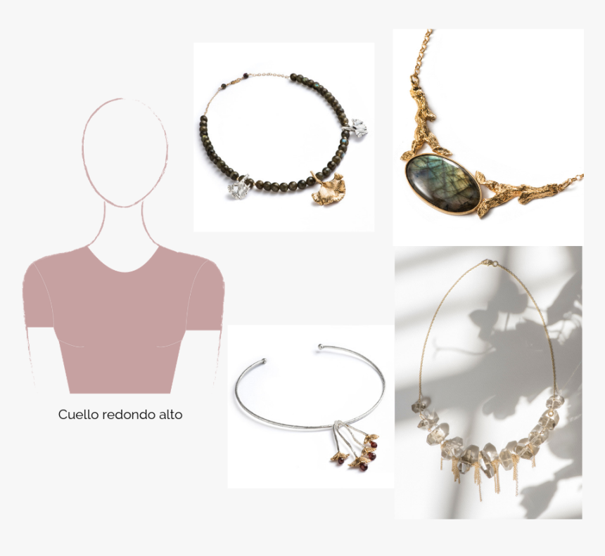 Collares Para Cuello Redondo Alto - Necklace, HD Png Download
