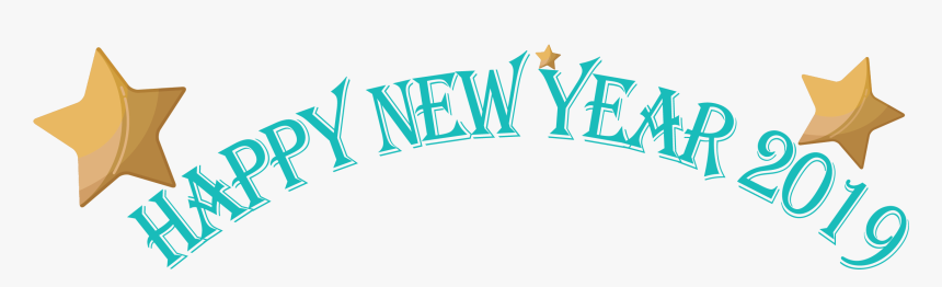 New Years Eve Png Background For Photography - Happy New Year 2019 Clip Art Banner, Transparent Png