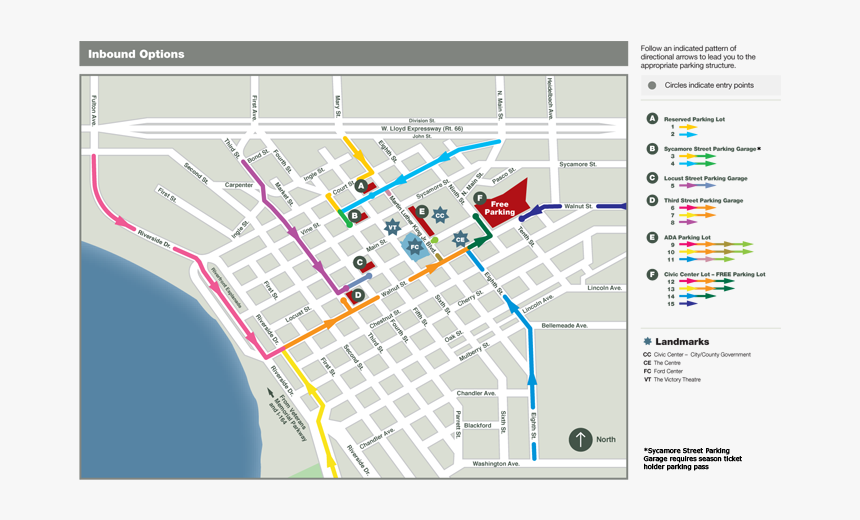 Parking Ford Center Evansville Indiana, HD Png Download