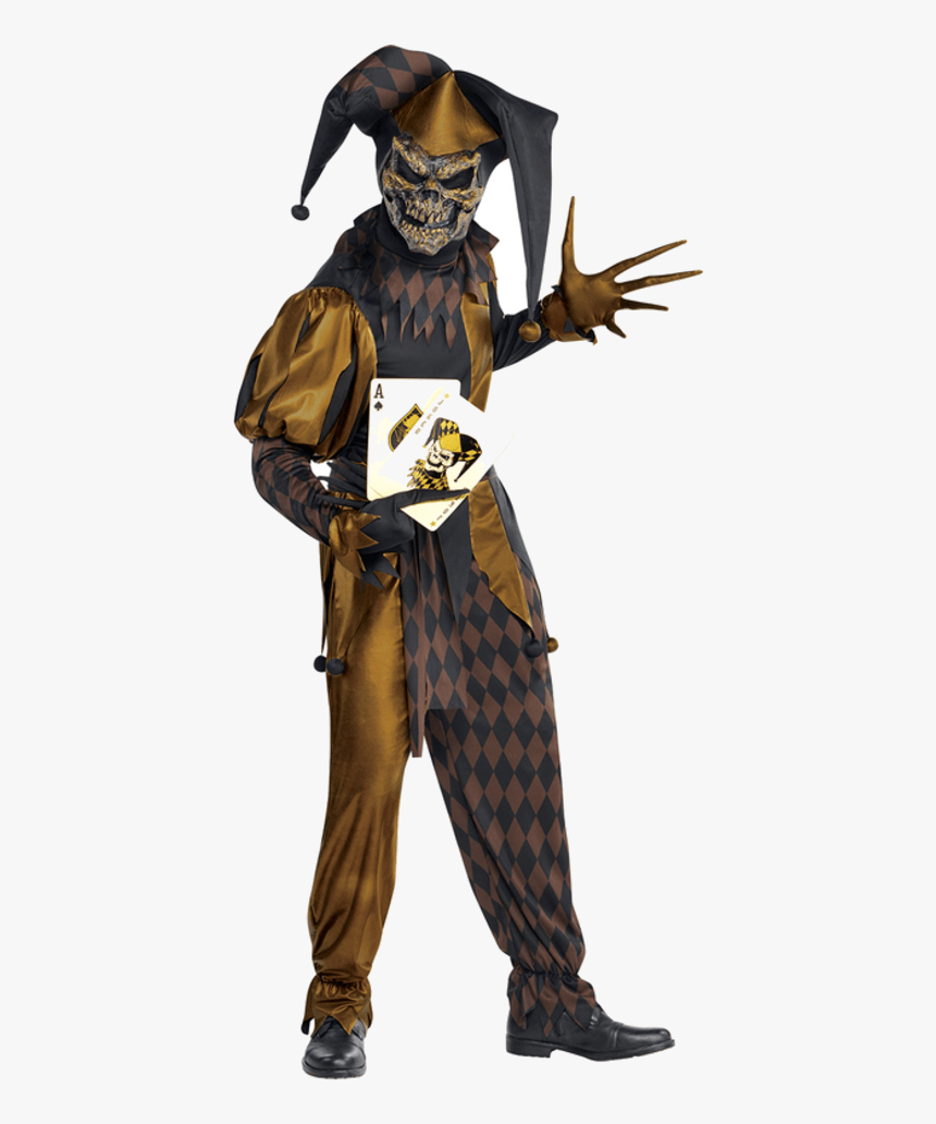 Adult Male Jokers Wild Costume - Scary Joker Halloween Costume, HD Png Download