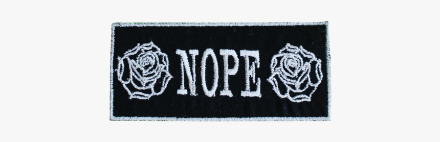 Nope Rose Patch - Label, HD Png Download