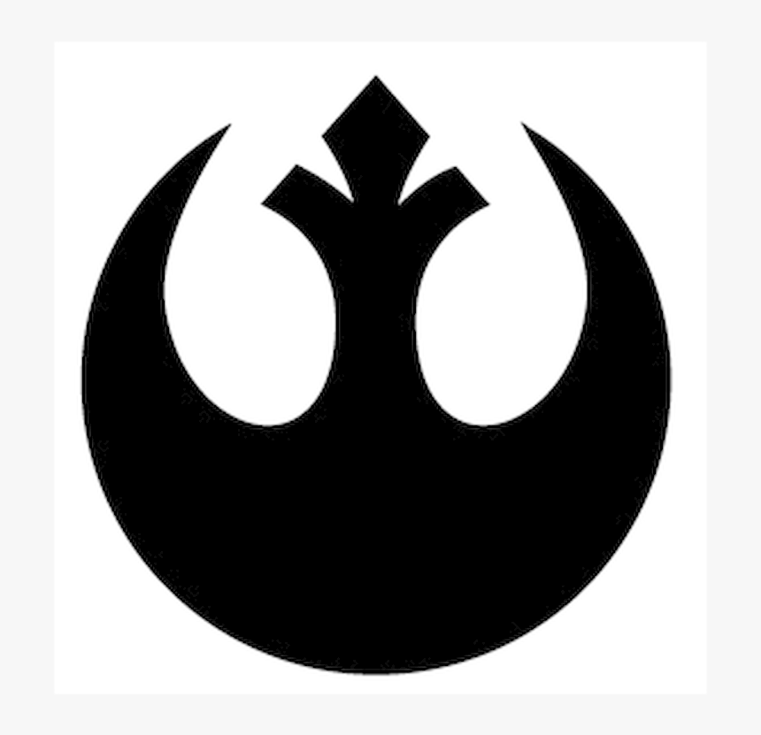 Rebel Alliance Logo Vinyl Decal Sticker

size Option - Star Wars Rebel Logo Black, HD Png Download
