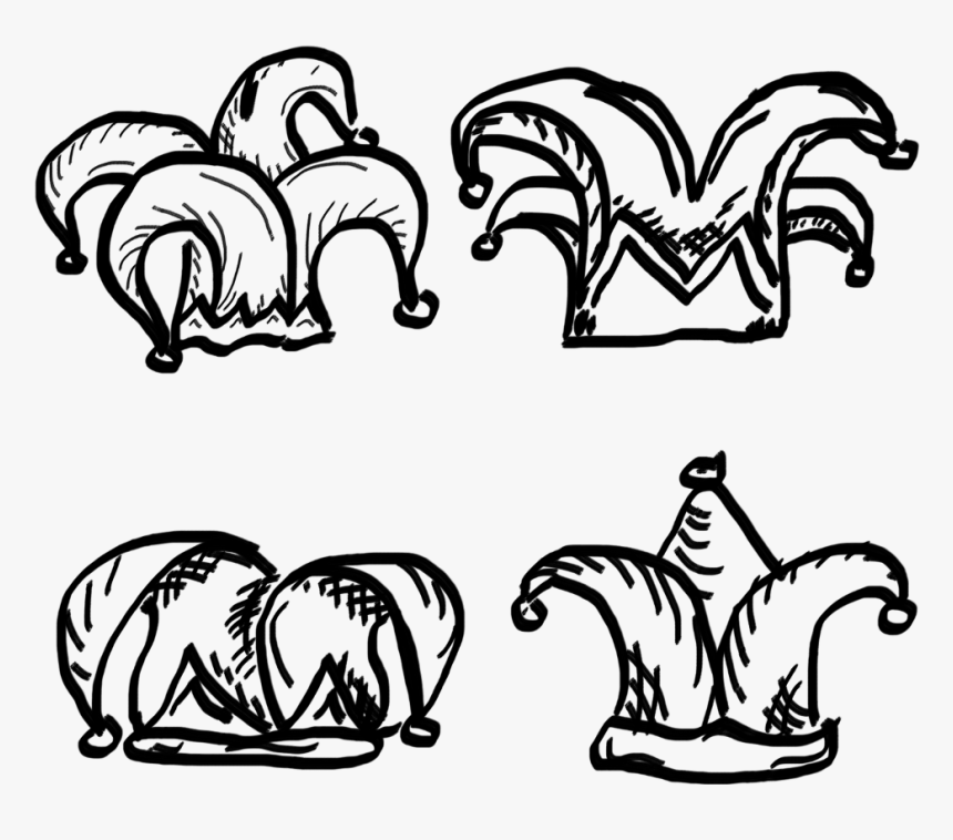 Clown/joker Hats - Illustration, HD Png Download