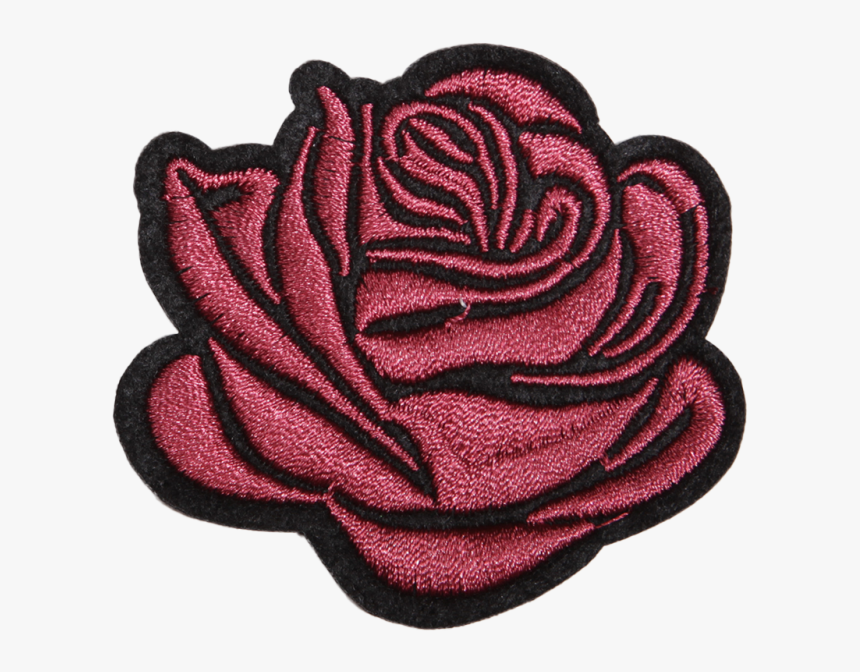 Rose I Love You Flower Motif Patch - Embroidered Patch, HD Png Download