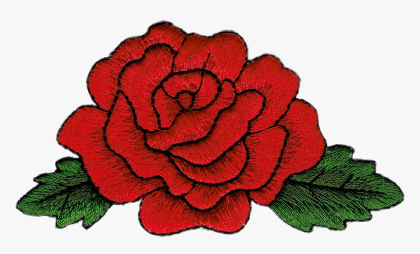 #embroidery #rose #flower #embroideredflowers #patch, HD Png Download
