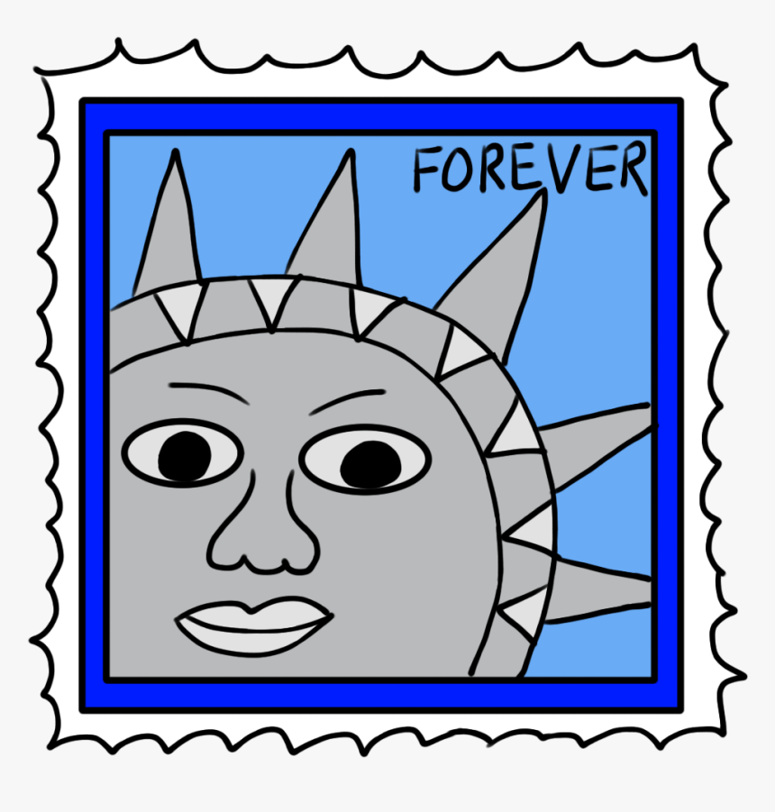 Stamp Clipart Cartoon - Stamp Clipart Black And White, HD Png Download