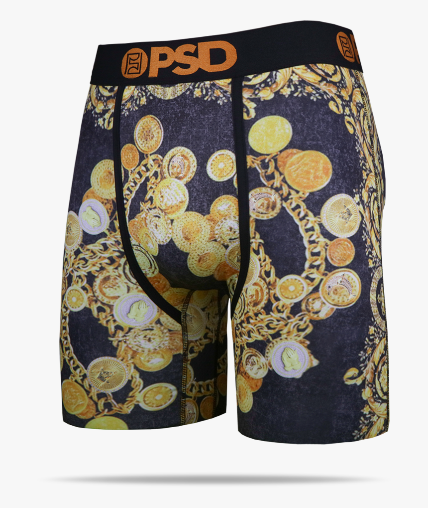 Psd Black Gold Chains Sace Bling Urban Boxer Briefs, HD Png Download