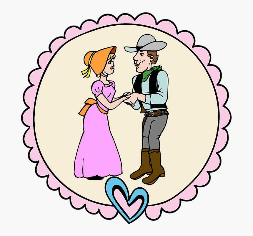 Label, Edge, Casal, Girl, Woman, Man, Cowboy - Colouring Objects Of Circle Shape, HD Png Download