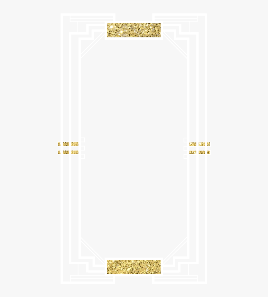 Transparent Art Deco Frame Clipart - Art Deco Gold Frame, HD Png Download